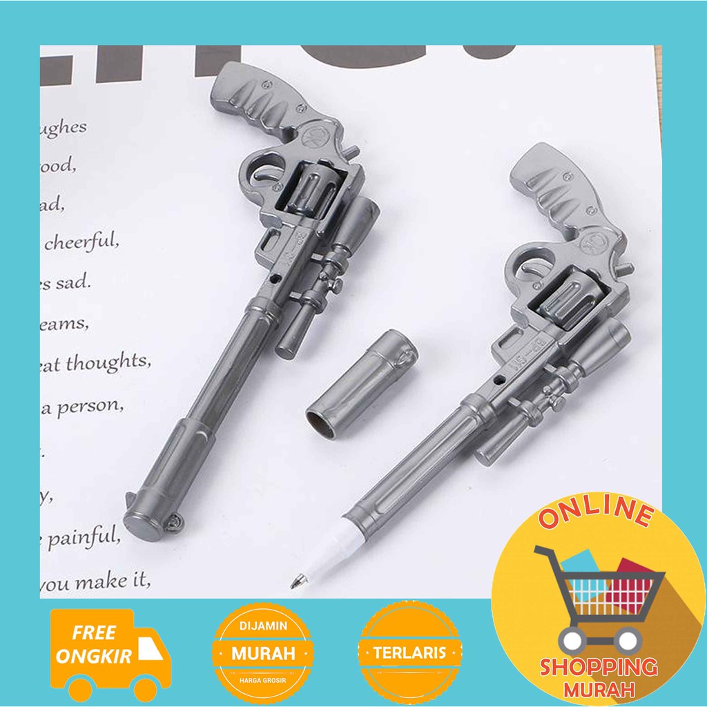 

[O.S.M] PENA PISTOL SILVER - PULPEN PISTOL UNIK - PENA UNIK MURAH