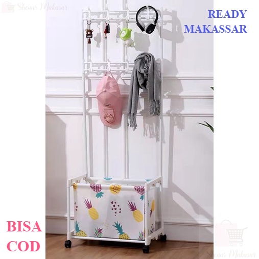 MURAH! JUPITER RACK / RAK GANTUNG BAJU / KERANJANG MAINAN / LAUNDRY BAG / RAK JEMURAN  BAJU / RAK SESPATU PENYIMPAN JAKET TOPI TAS  STAND HANGER SINGLE 1  LAYER - RAK GANTUNGAN SERBAGUNA RODA - RAK GANTUNG ADA RODA - RAK LAUNDRY BAG, LEMARIM