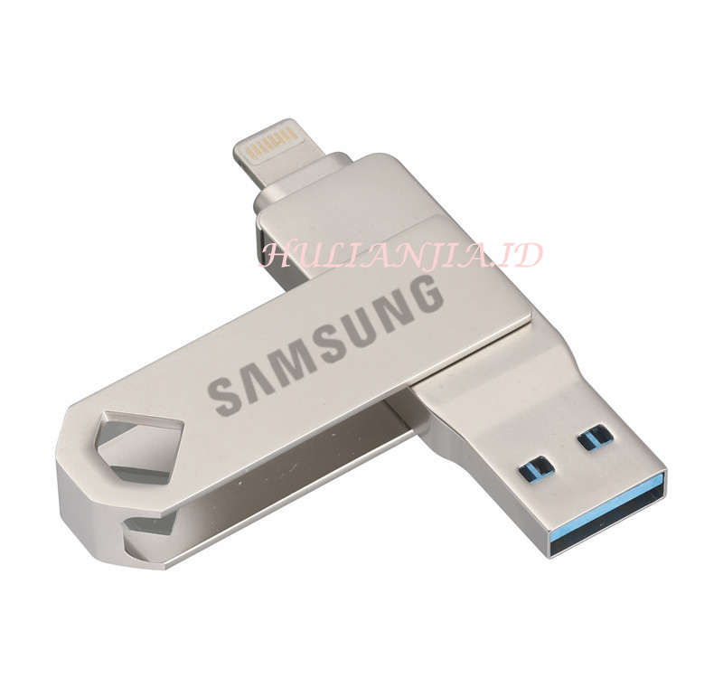 2 In 1 Flashdisk Otg Usb Tipe-C 512gb Anti Air Untuk Iphone / Pc / Android