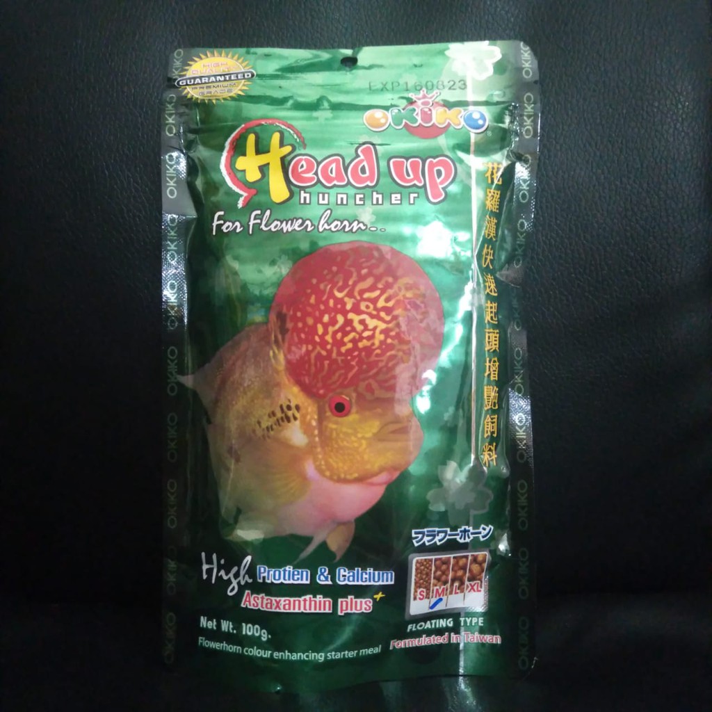 PELET OKIKO HEAD UP HUNCHER | PELET IKAN LOUHAN 100 GR SIZE M