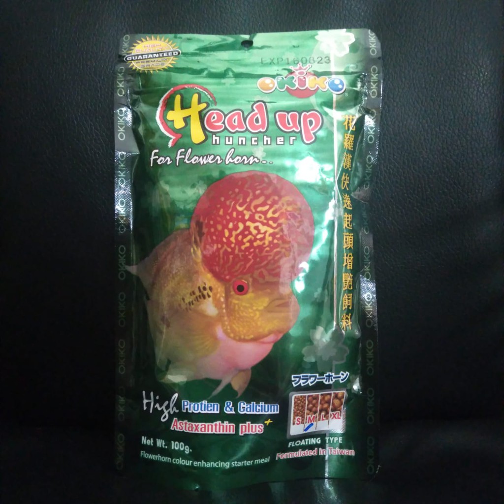 PELET OKIKO HEAD UP HUNCHER | PELET IKAN LOUHAN 100 GR SIZE M