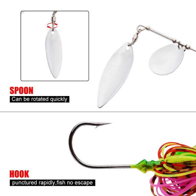 Best Seller Lure umpan pancing casting spinerbait ultralight fishing 10 gram