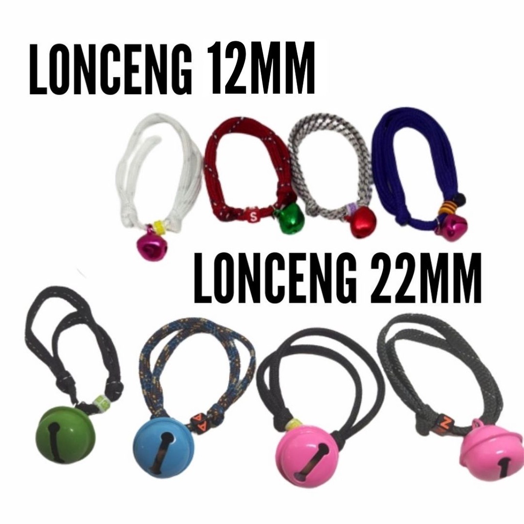 Kalung Kucing Kalung Kucing Lonceng Tali Perusik Lonceng12mm 22mm Warna Warni Tali Lebih Panjang dan Tidak Mudah Putus FEFARM