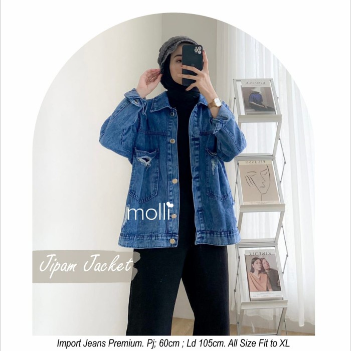 Jaket Jeans Levis Wanita Jipam Denim American Drill Premium Nyaman - XL