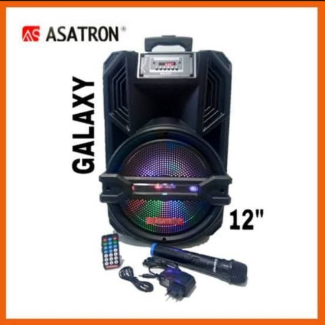 Speaker Asatron Portabel Meeting Bluetooth Galaxy 12 Inch