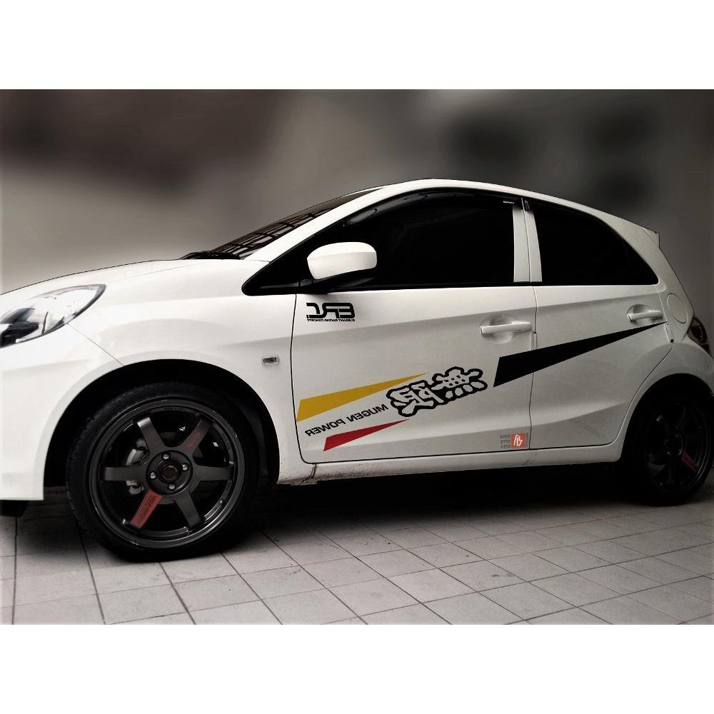PROMO STIKER MOBIL MUGEN POWER AGYA AYLA BRIO STIKER CUTING honda brio terlaris
