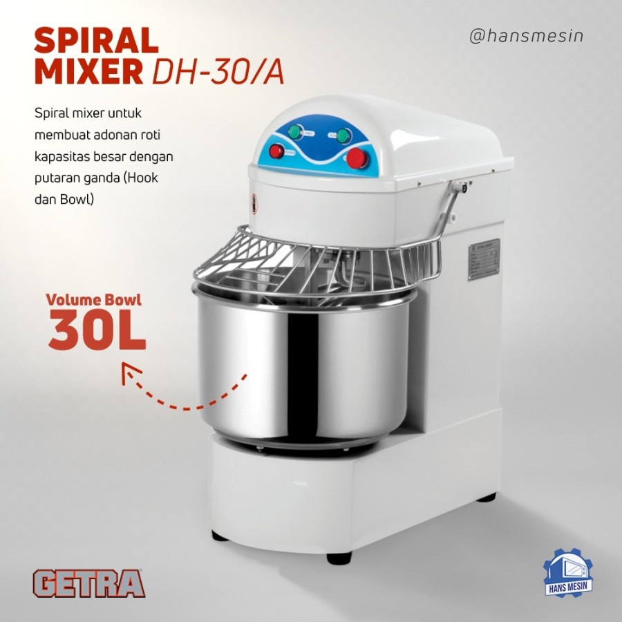 Getra DH 30 spiral mixer 30 liter