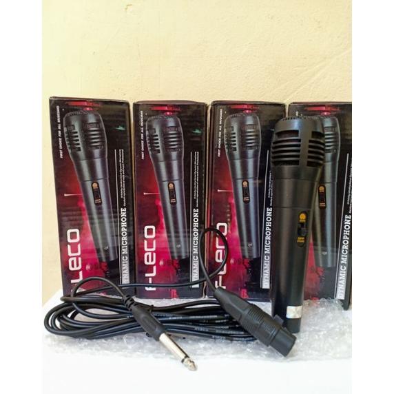 Microphone Kabel Fleco Original  F317 Mikrofon Karaoke // Mic Masjid // Mic Murah