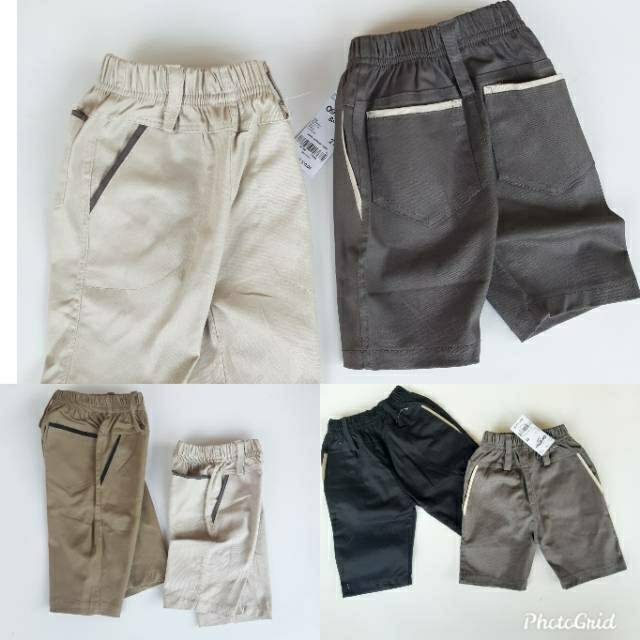 Celana Pendek Chino Anak 4-7tahun (8 10 12 ) katun twill monalisa