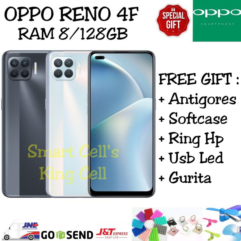 OPPO RENO 4F 8/128GB GARANSI RESMI OPPO INDONESIA | Shopee