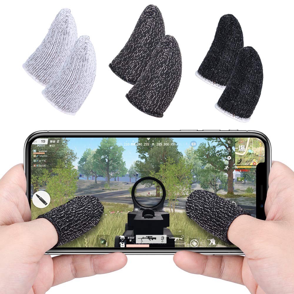 2pc /Pasang Universal Non-slip Sweat-proof Sarang Lebah Profesional Layar Sentuh Jempol Jari Lengan Untuk Ponsel Game Gaming Sarung Tangan