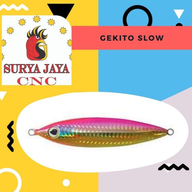 Cetakan Metal Jig GEKITO SLOW 150,200,250,300gram