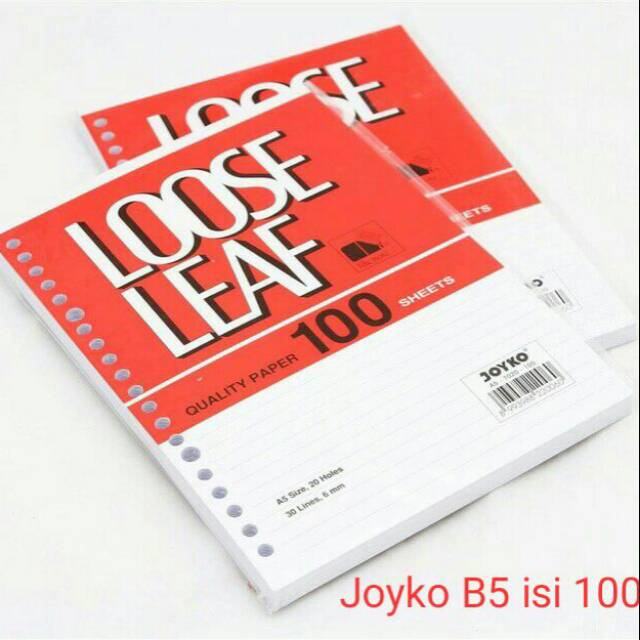 

Termurah!! Refill Binder/Isi Loose Leaf B5 isi 100