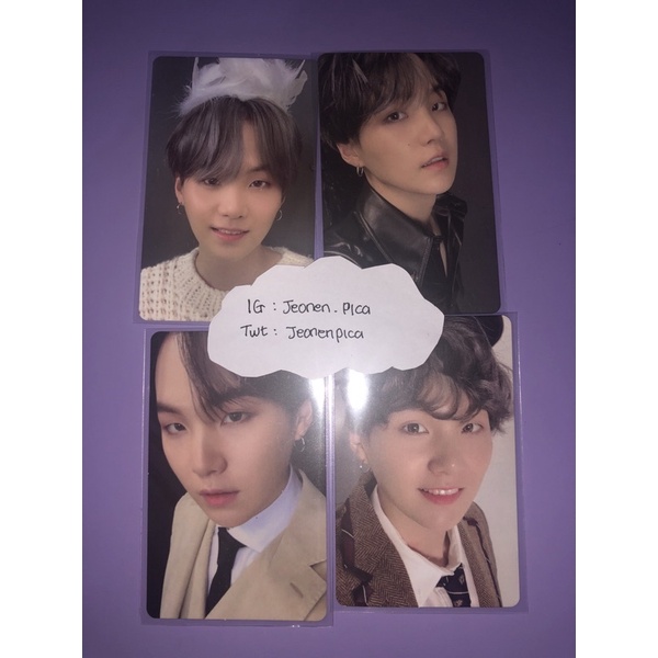wts pc mots 7 suga / min yoongi photocard