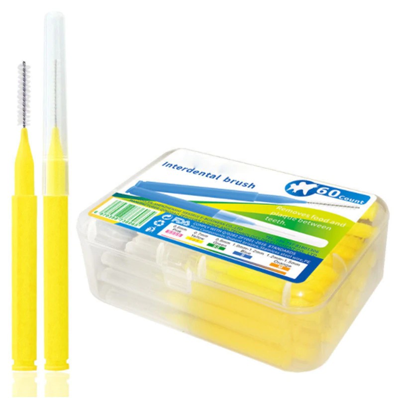 60pcs/box Interdental Brushes Oral Hygiene Clean Between Teeth Dental Cleaning tool Dental Floss
