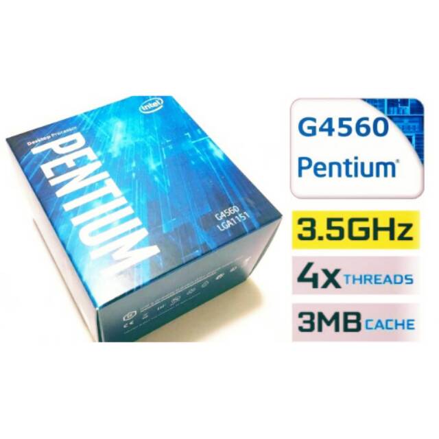 Intel Pentium G4560 3.5Ghz - Cache 3MB [Box] Socket LGA 1151 Kabylake