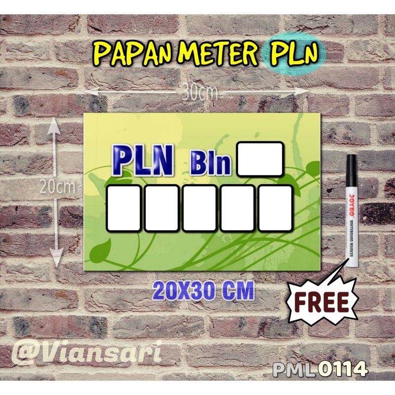 

Vian Papan Meter Listrik PLN PAM motif Unik - Floral 14