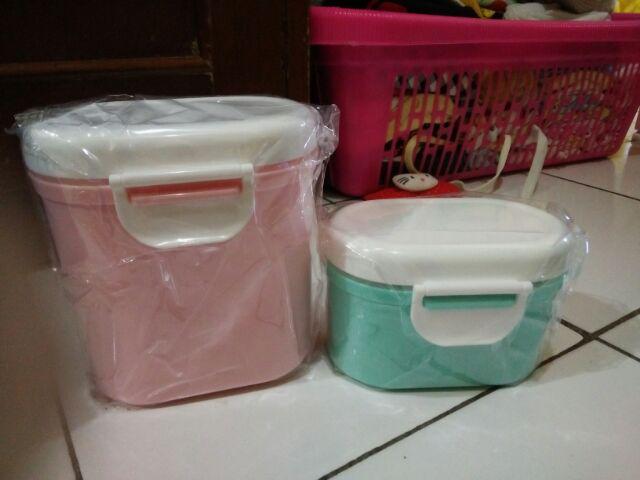 Large Tempat Kotak Penyimpanan Susu Bubuk Toples Portabel Sealed