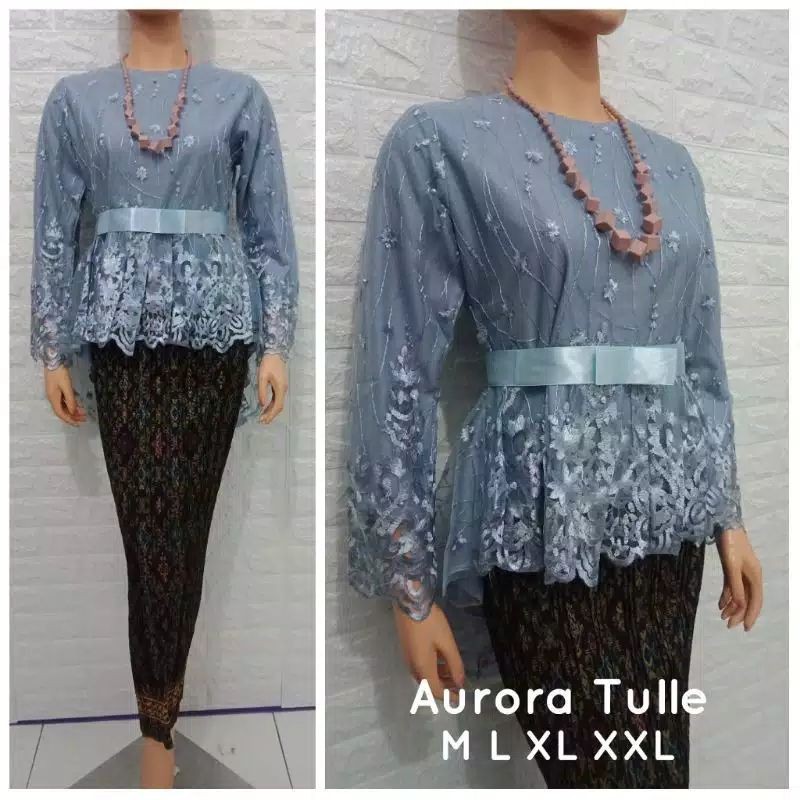 PRODUK ORIGINAL SETELAN KEBAYA TULLE AURORA/KEBAYA TULLE PINGUIN/KEBAYA MODERN