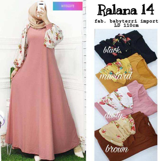 RALANA MAXY DRESS GAMIS JUMBO WANITA KAOS TERLARIS MARET 2021