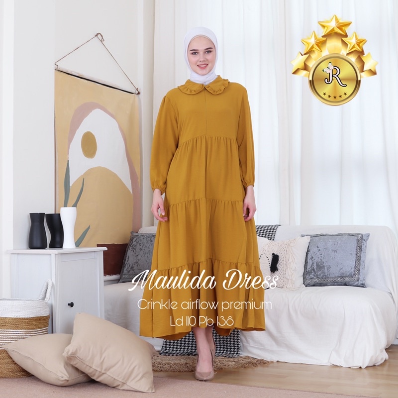 Gamis Crinkle, Gamis crinkle terbaru, Gamis crinkle airflow premium, Gamis crinkle airflow, Gamis cr