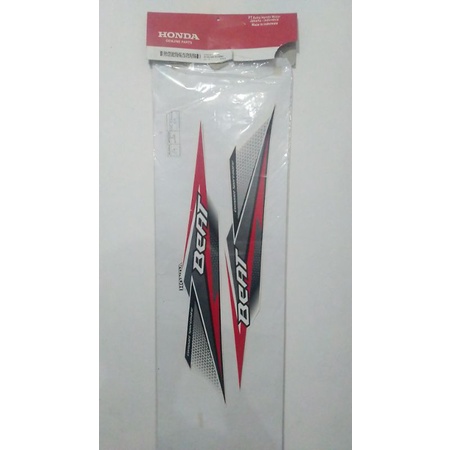 stiker body belakang Honda beat 2017 warna merah original