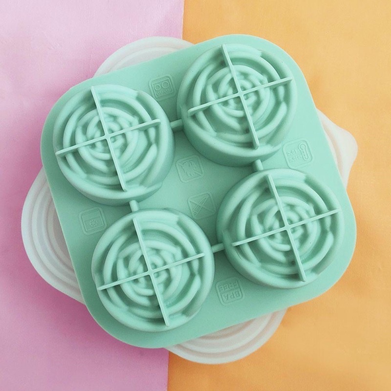 Cetakan es ice tray jelly bentuk rose