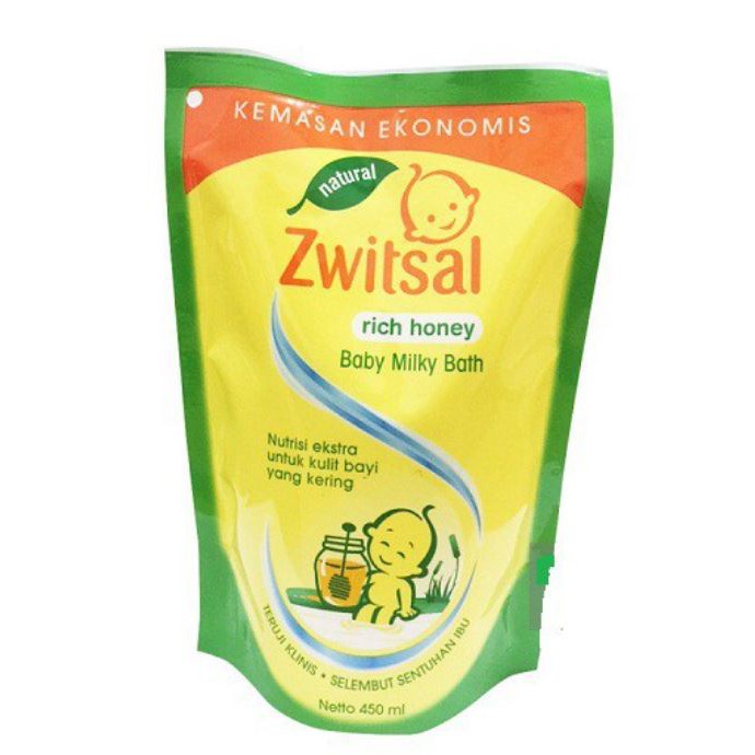 ZWITSAL NATURAL BABY BATH RICH &amp;HONEY REFILL 250ML / 450ML