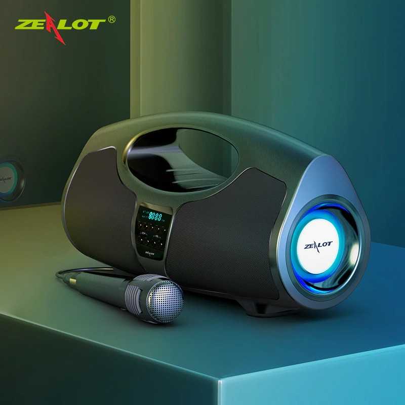 Zealot P1 Speaker Bluetooth Portabel Powerful Boombox 40W P1 Mikrofon Speker Blutut Bisa Karaoke