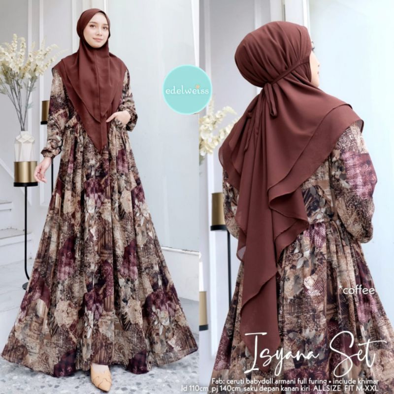 Isyana Set Syari by Edelweiss / Dress Syari