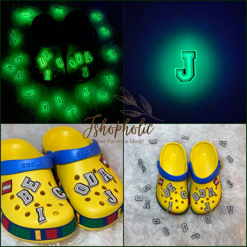 HURUF / ABJAD / Jibbitz Crocs hiasan aksesoris sandal / jibits crocs / sandal crocs / jibbitz murah 