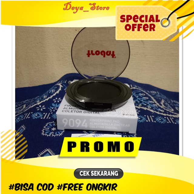 Tinta Cap Stempel Tinta Hitam Cap 3 Jari Tiga Jempol Cap Sidik Jari Trodat Fingerprint Pad 9094 Mura