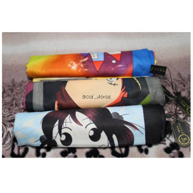 [PREMIUM]Segi Empat Yeffa Cibu Cibu Motif Animasi/kartun