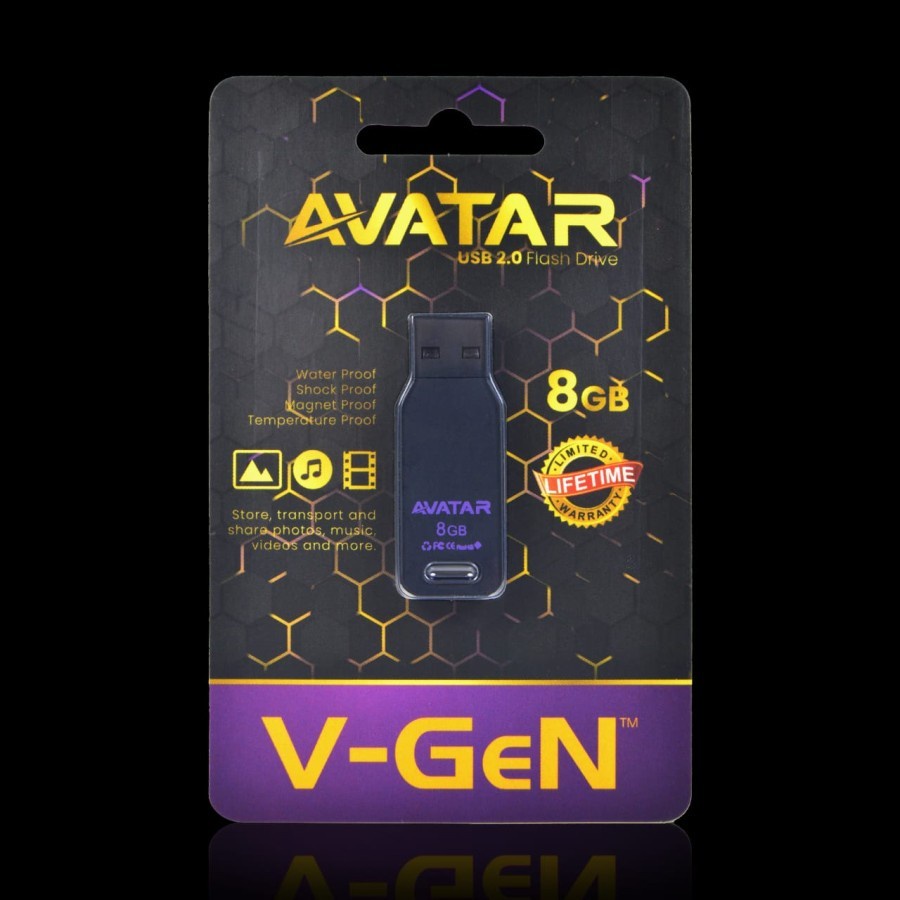 FlashDisk 8GB 16GB 32GB 64GB 128GB V-GeN AVATAR ORIGINAL ( COD )