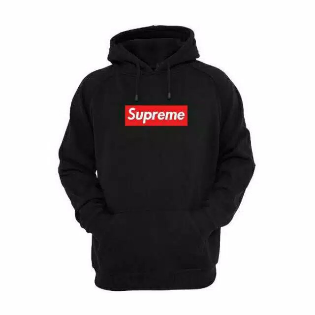 JAKET SWEATER HOODIE *SUPREME LOGO TEXS PULL BORDIR PREMIUM UNISEX