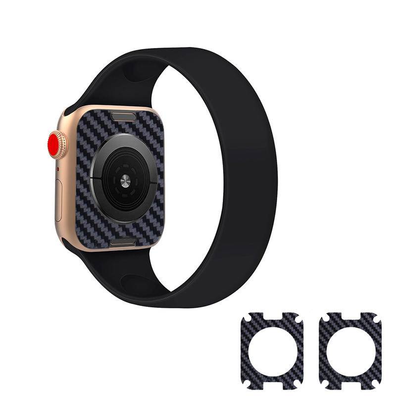 Stiker Pelindung Layar Hydrogel Carbon Fiber Untuk Apple Watch Seri 3 4 5 6 7 SE 38mm 40mm 41mm 42mm 44mm 45mm