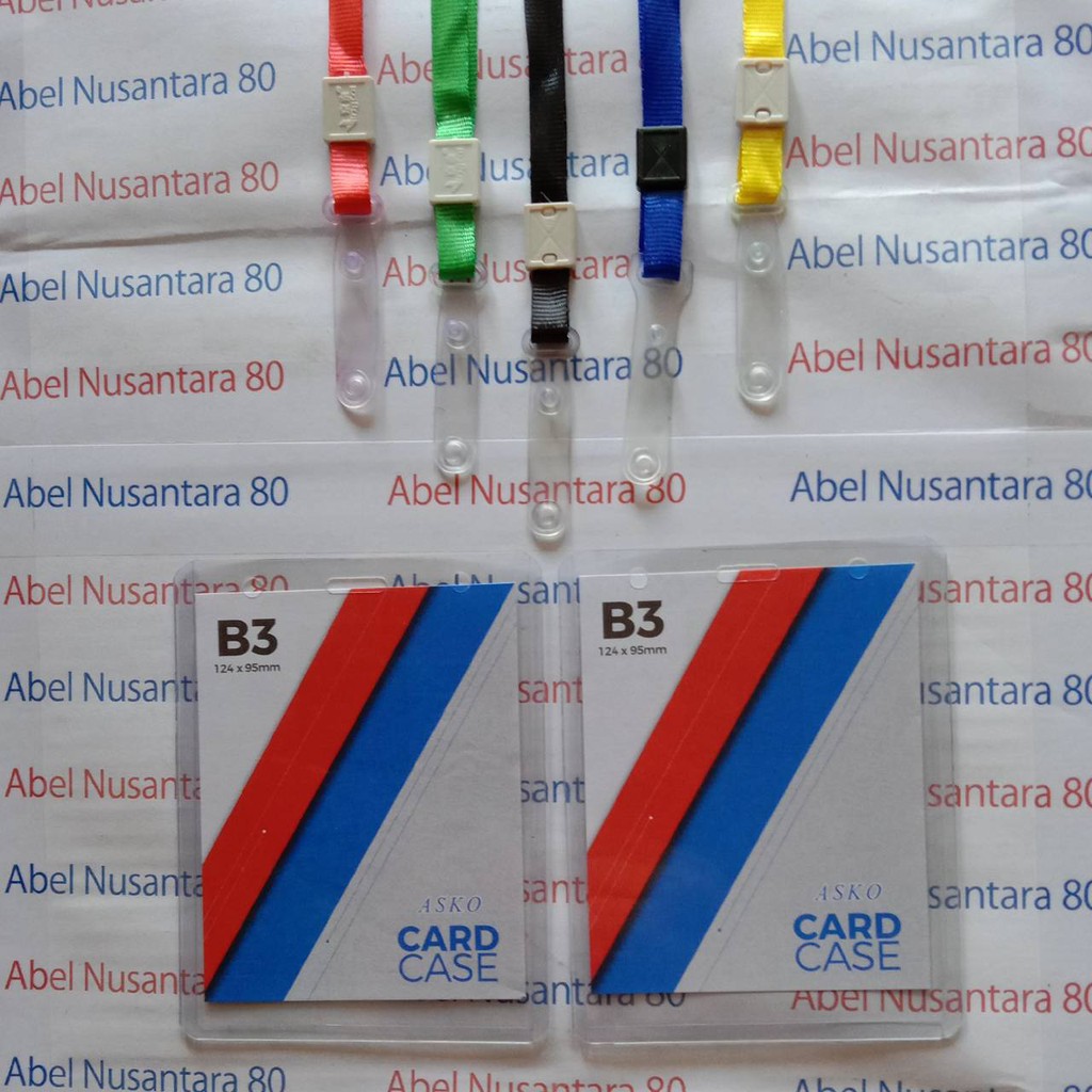 

Paket Card Case B3 dengan Tali Impor Kait Karet 1cm
