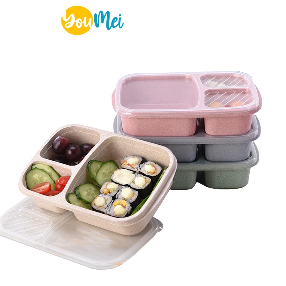 Tempat Makan Kotak Bekal Microwavable Lunch Box Kotak Makan Anak - 1232