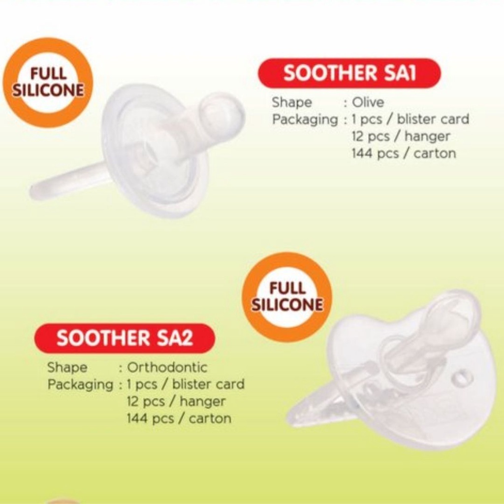 Empeng Glow in The Dark Dodo| Soother S051 Glow Dodo| Dot Gepeng| Pipih (empeng bayi)