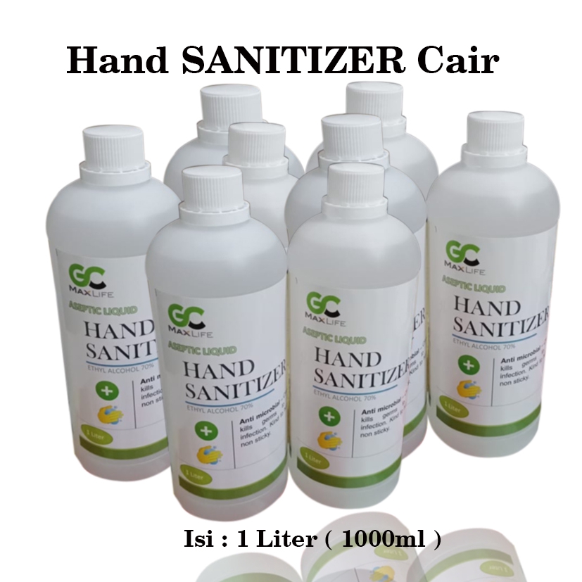 Hand Sanitizer / Sanitizer / Hand Sanitizer Cair Isi 1 Liter 1000ml