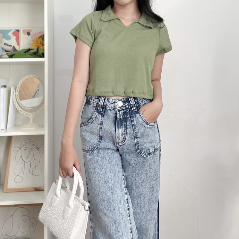 Jeha Crop Knitt Top 4B