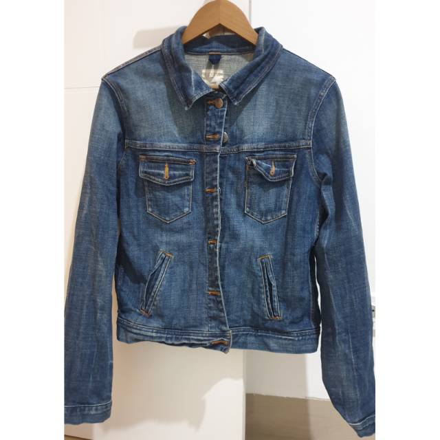 (Preloved) Jaket Jeans Wanita J.Crew Size L