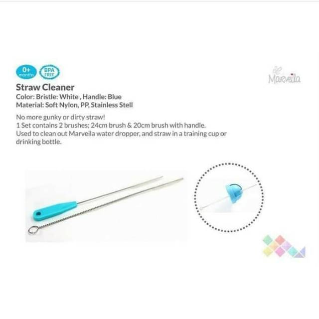 Straw Brush Marveila Sikat sedotan pembersih pipet