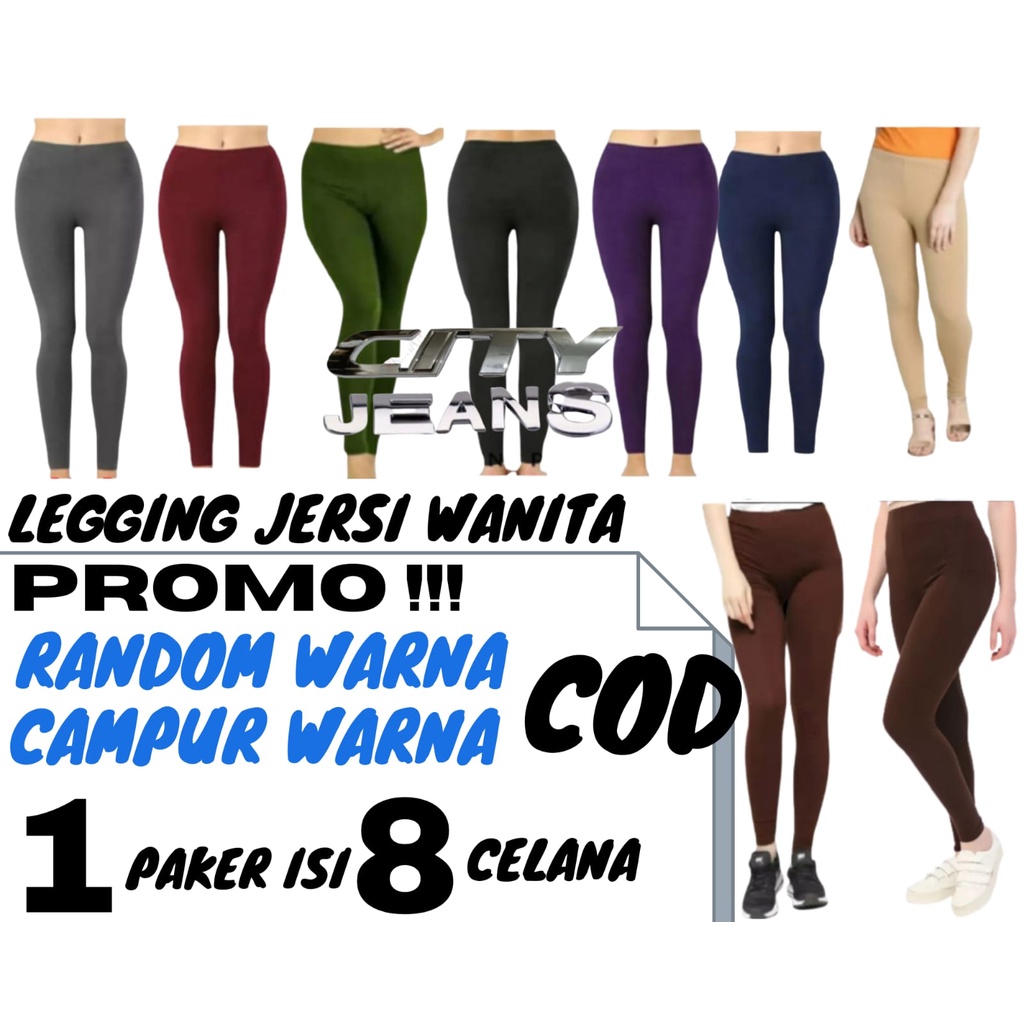 PROMO CELANA LEGGING PANJANG WANITA / PROMO ISI 1 PC SAMPAI 8 PC  / 1 PAKET ISI 8 PC /leging PANJANG 3/4 (produk ready bisa langsung di order) BISA COD