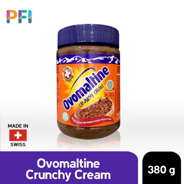 

SELAI- OVOMALTINE CRUNCHY CREAM 380G SELAI COKLAT -SELAI.