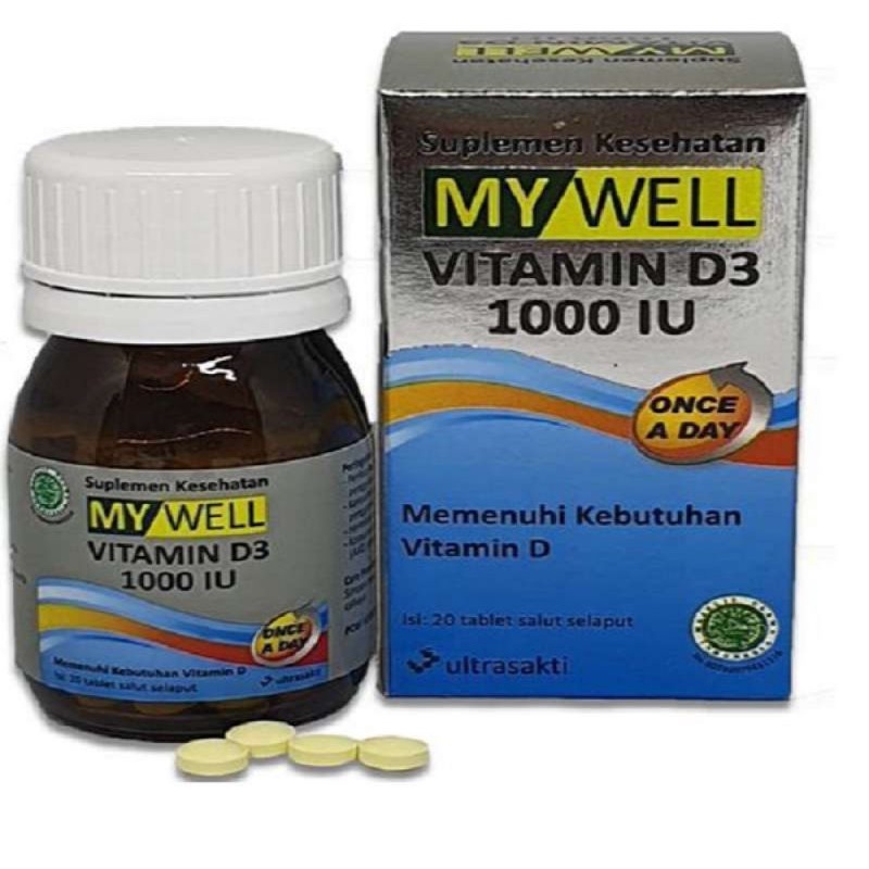 Mywell Vitamin D3 1000 IU 20 Tab