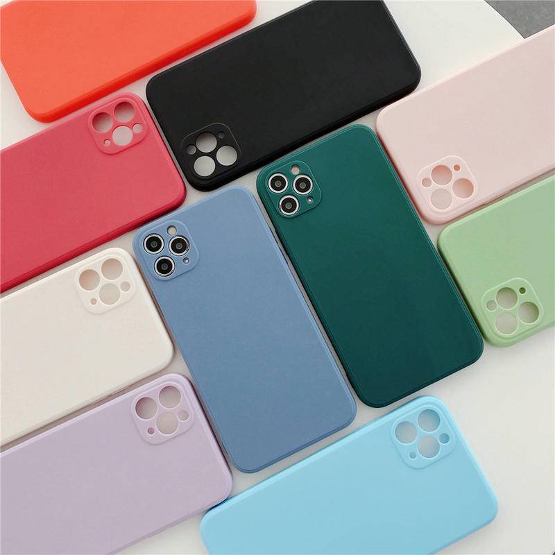 Soft Case TPU Warna Permen Polos Cover iPhone 13 12 11 Pro MAX Mini X XS MAX XR Se 2022 2020 6 6S 7 8 Plus