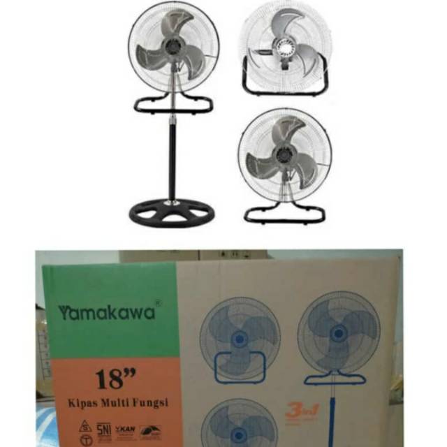 YAMAKAWA 3in1,Kipas Tornado Murah,Stand Fan Tornado