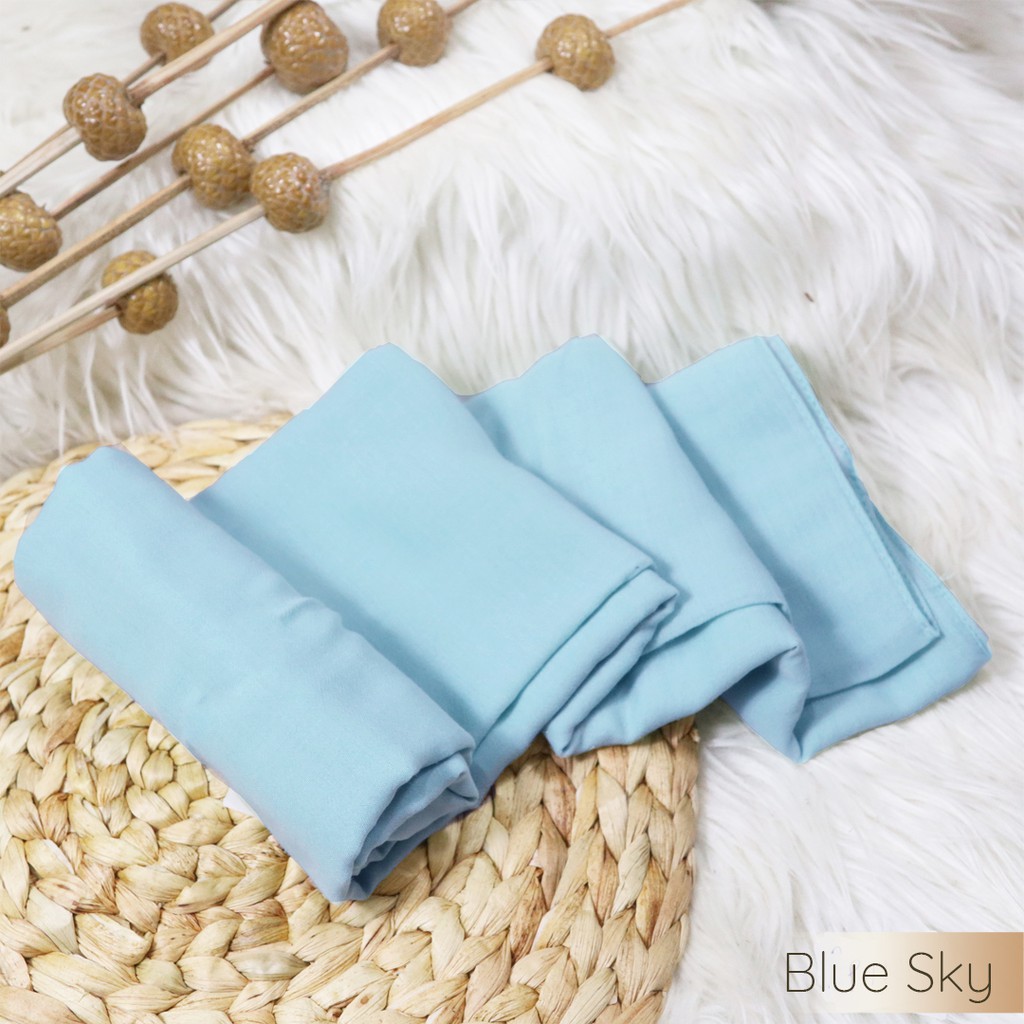 Hijab Pashmina Voal Arabian | Bahan Voal Arabian | Hijab Daily By Shaybee.id-Blue sky