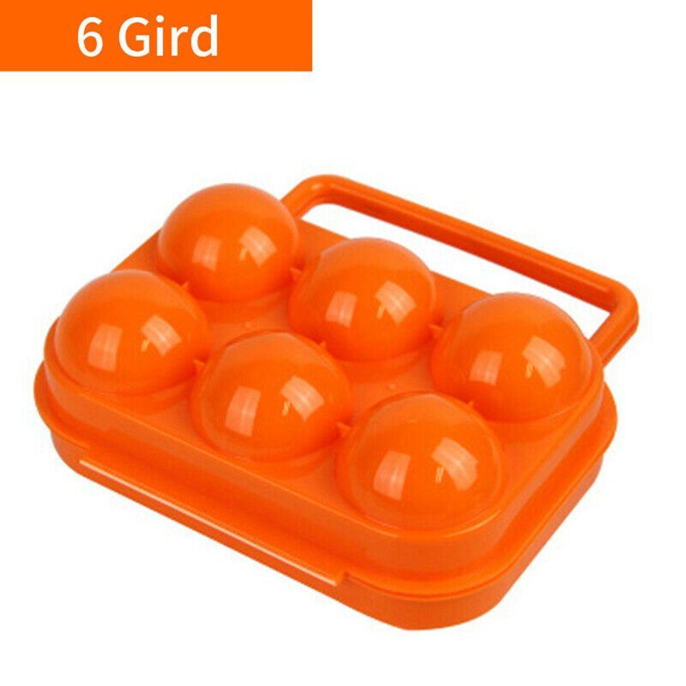 R-FLOWER 6/12kotak Penyimpanan Telur Grid New Portable Lipat Organizer Piknik Camping Outdoor